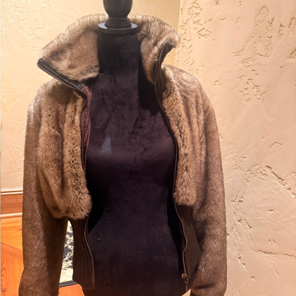 Express Tan Teddy Jacket for Women
